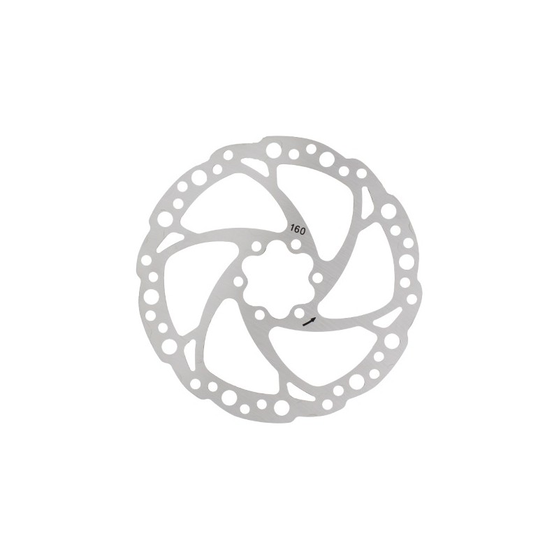 WAG - Disco freno 6 fori 160mm silver