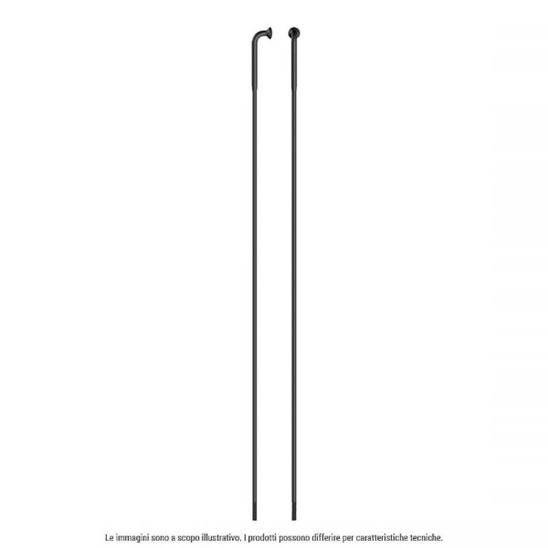 SAPIM - RAGGIO STRONG INOX testa J-Bend - 140 mm nero per bici elettriche