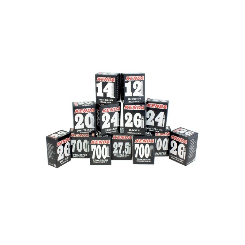 KENDA - Camera d'aria - 27.5 X 2.4/2.75 valvola Francia 48 mm, Heavy Duty MTB 1.20 mm