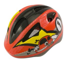 CASCO BAMBINO ROSSO CON AUTO