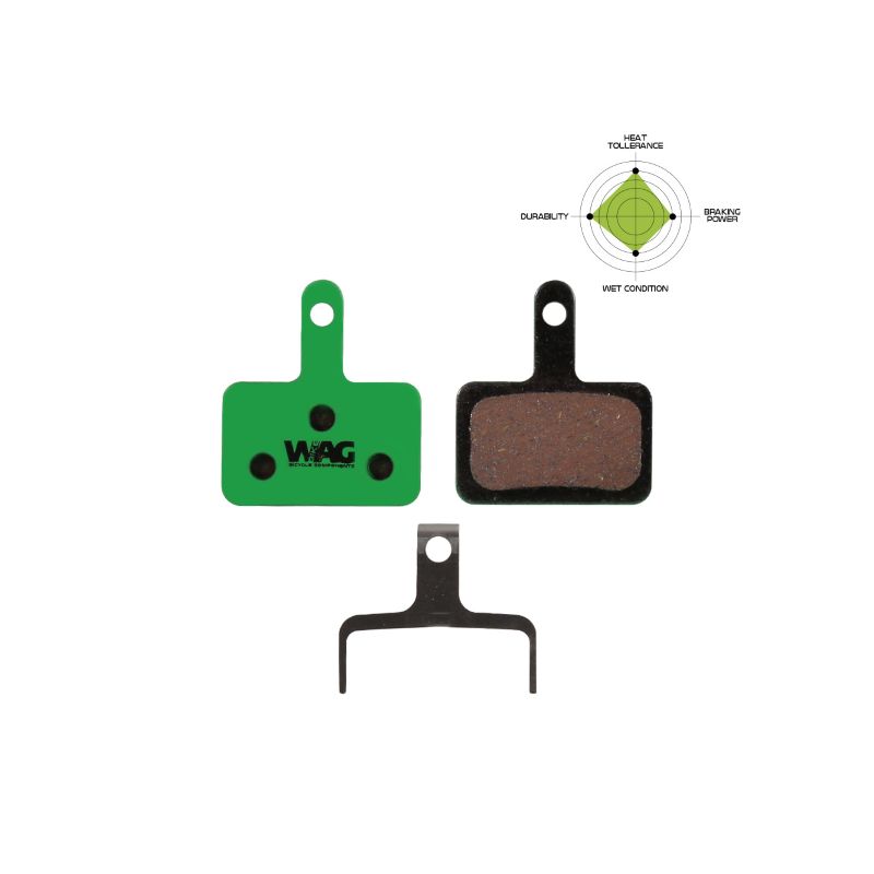 WAG - PASTIGLIE FRENO SHIMANO DEORE BR-M575 E-BIKE ORGANICA 1 SET