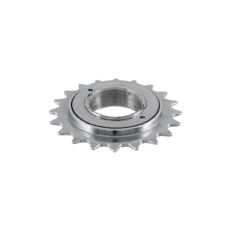 RUOTA LIBERA FILETTATA COMPLETA SFERA TONDA 1/2 X 1/8 1S - 22 DENTI, ARGENTO