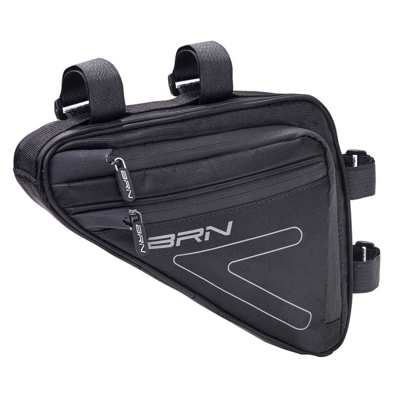 BRN - BORSETTA TRIANCOLARE 3 TASCHE NERA