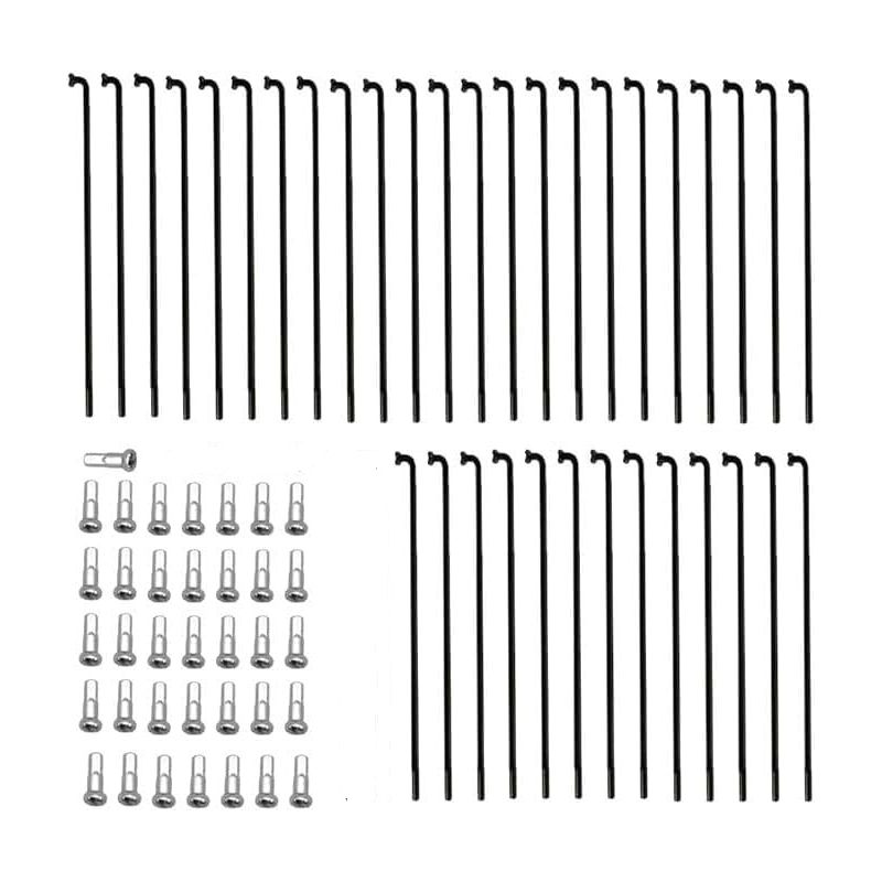 TEKLIO RICAMBI - KIT 36 RAGGI + NIBLES PER BICICLETTA  20" da 134mm x 2,6 Ø