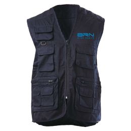 BRN - GILET BLU 9 TASCHE
